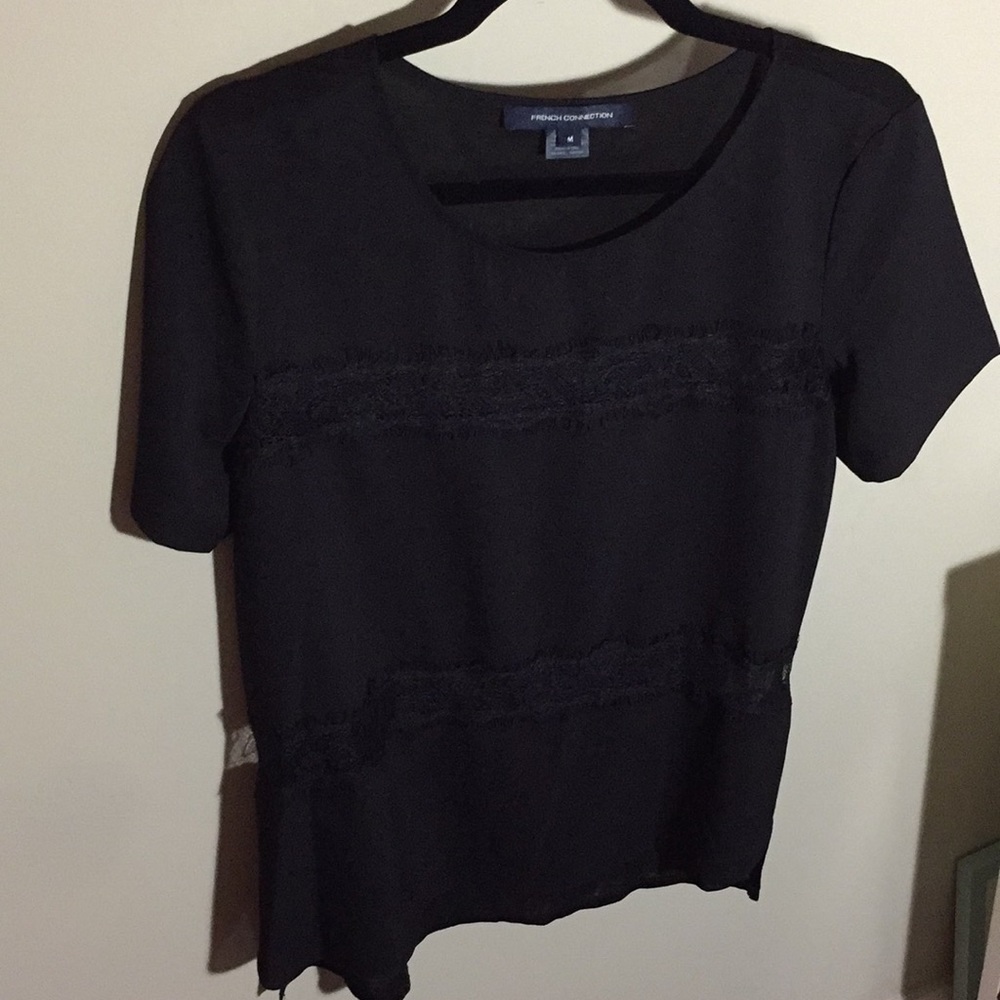 French connection black top with lace
